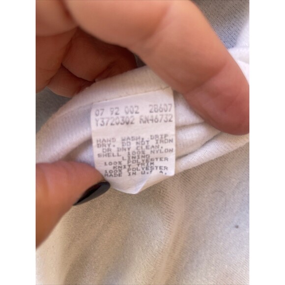 Vintage Chicago Bulls 1992 Kids Chalkline Jacket Wind Breaker Size 14-16 Zip Up - Picture 15 of 16